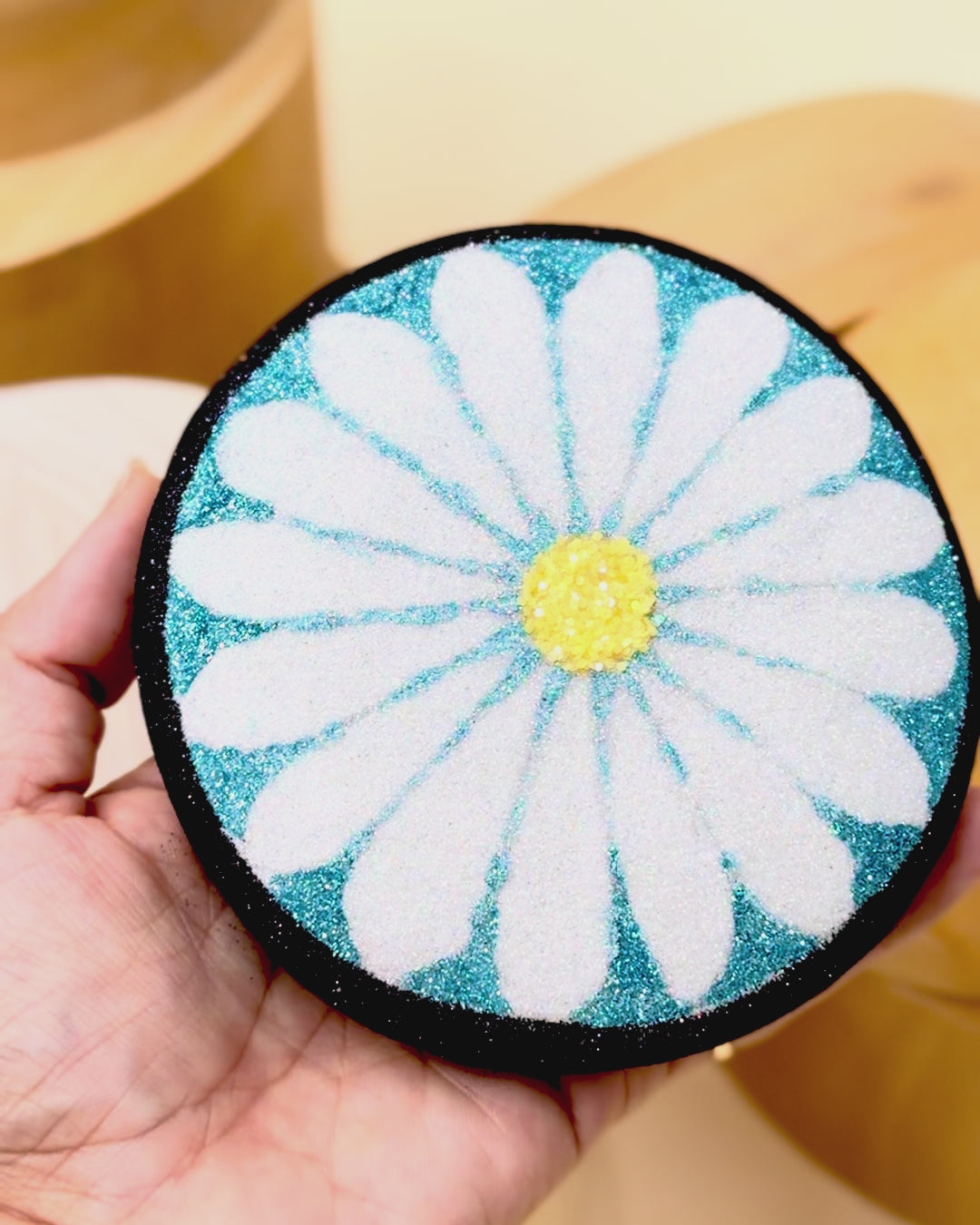 Daisy Sparkle Pillbox Fascinator | Whimsical Floral Millinery